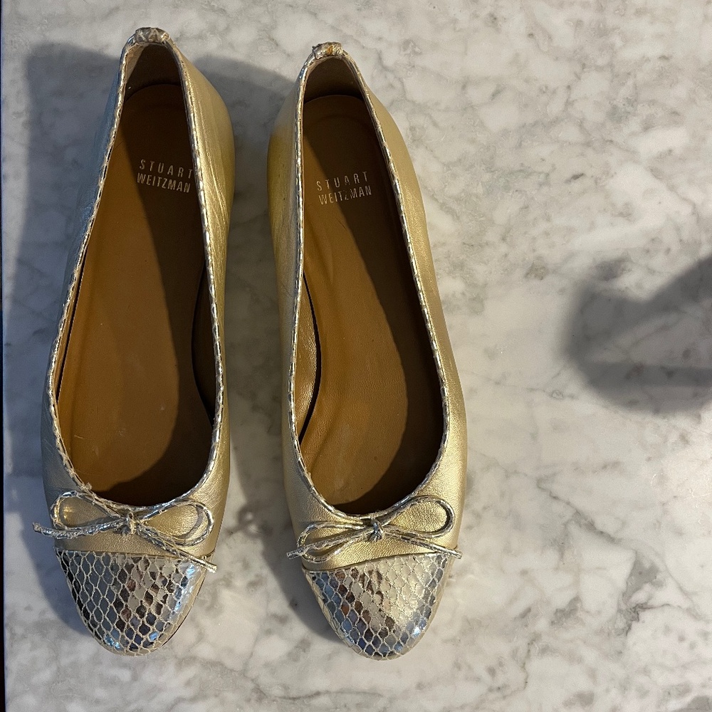 Walter Steiger Ballet Flats (Gold) 9.5